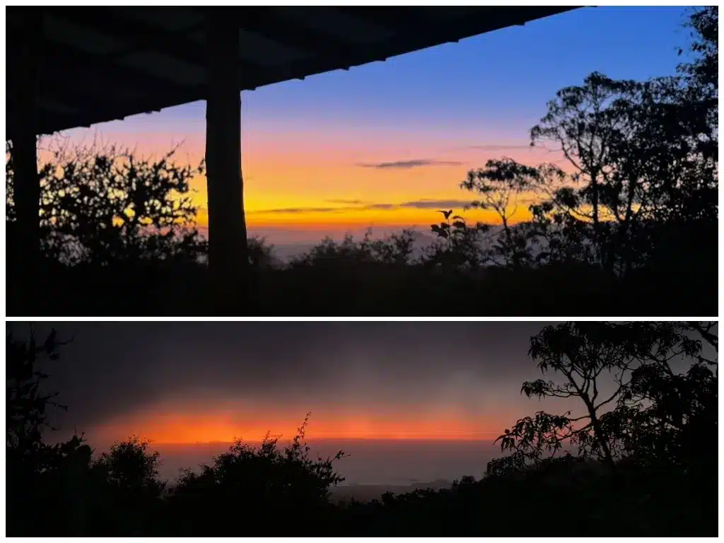 Sunsets from Galapagos Safari Camp in June