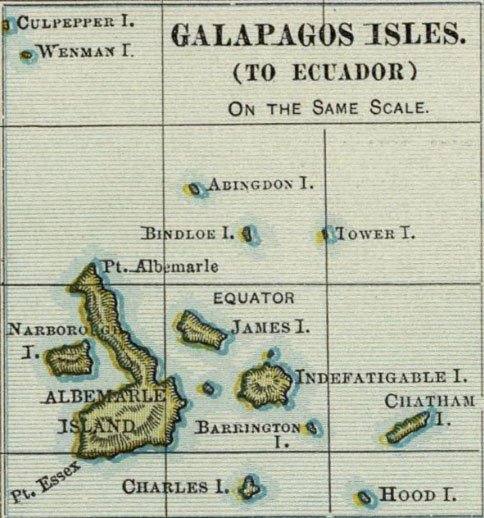 Old Galapagos Islands Maps