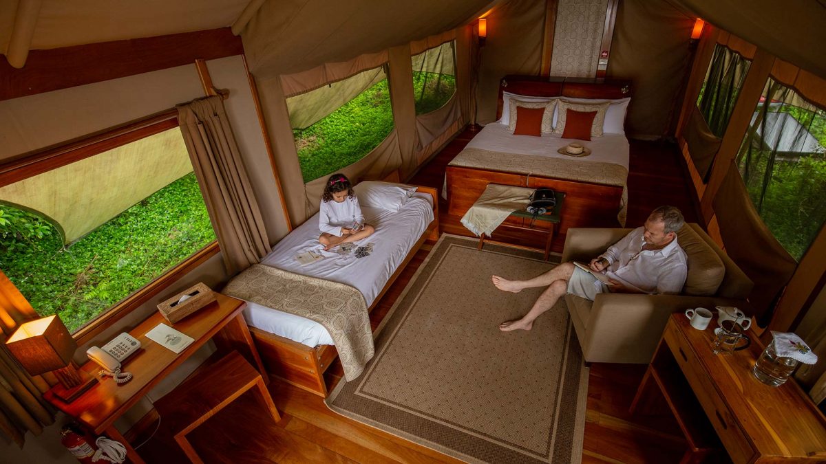 Luxury Safari Tents, Galapagos for families with grandparents