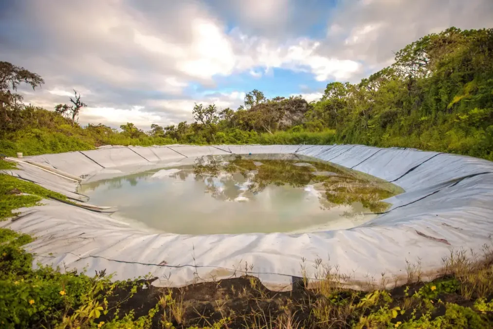Rainwater harvesting at Galapagos Safari Camp