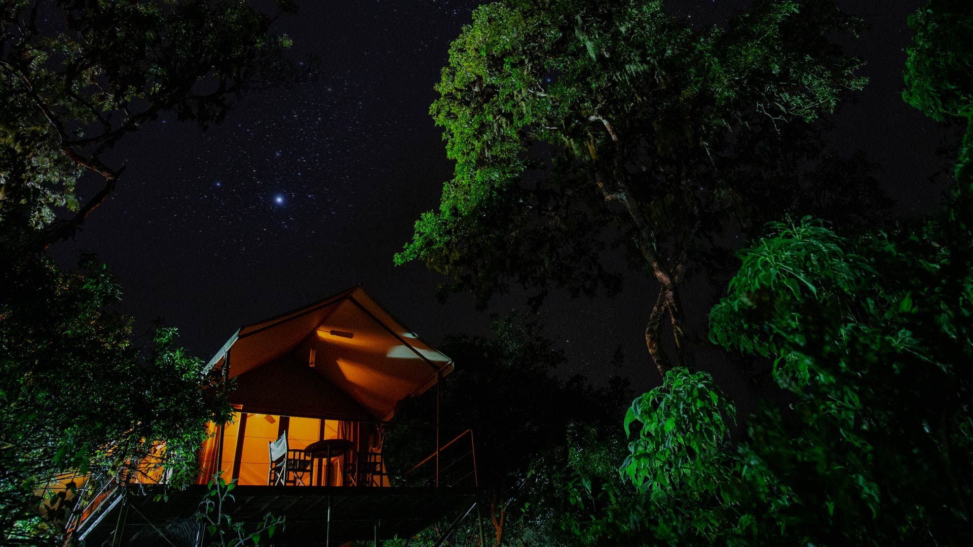 Sleeping under the stars in the Galapagos Islands