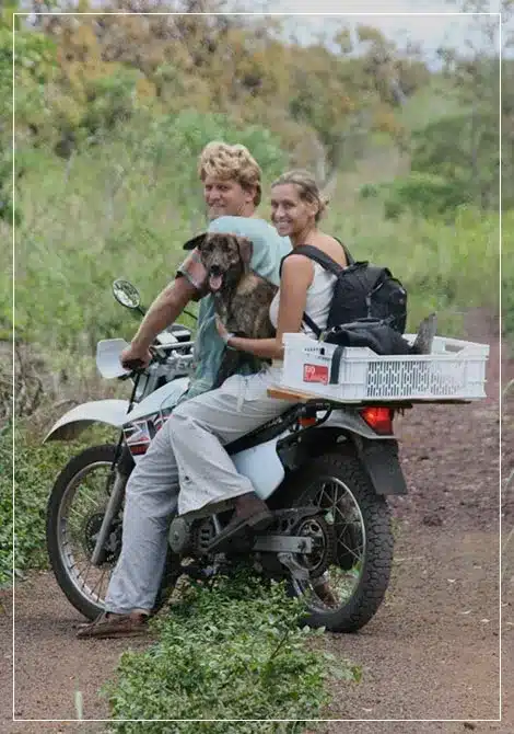 Galapagos Safari Camp founders, Michael Mesdag and Stephanie Bonham-Carter