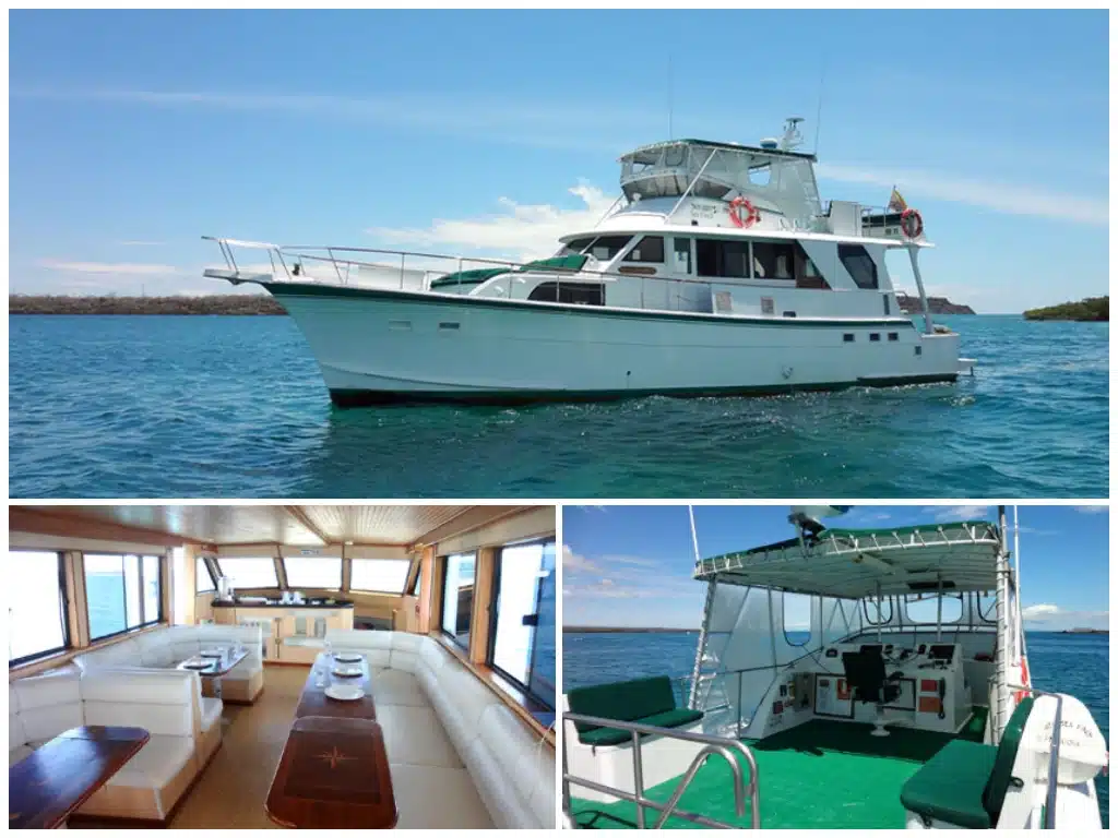 Galapagos boat tours: Boats we use to visit uninhabited islands