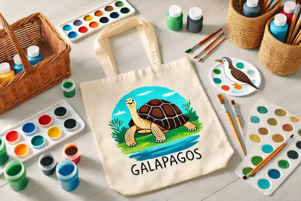 galapagos bag painting in kids club