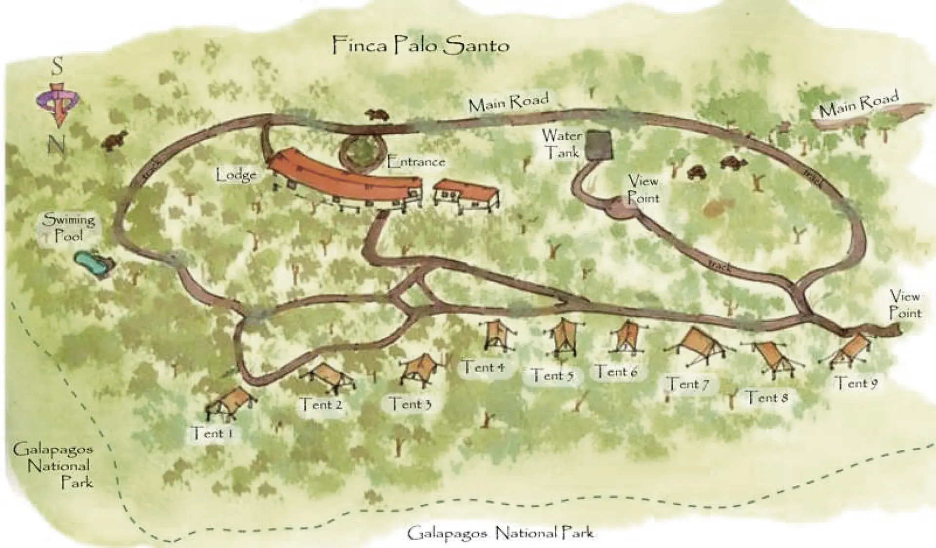 Galapagos Safari Camp resort map